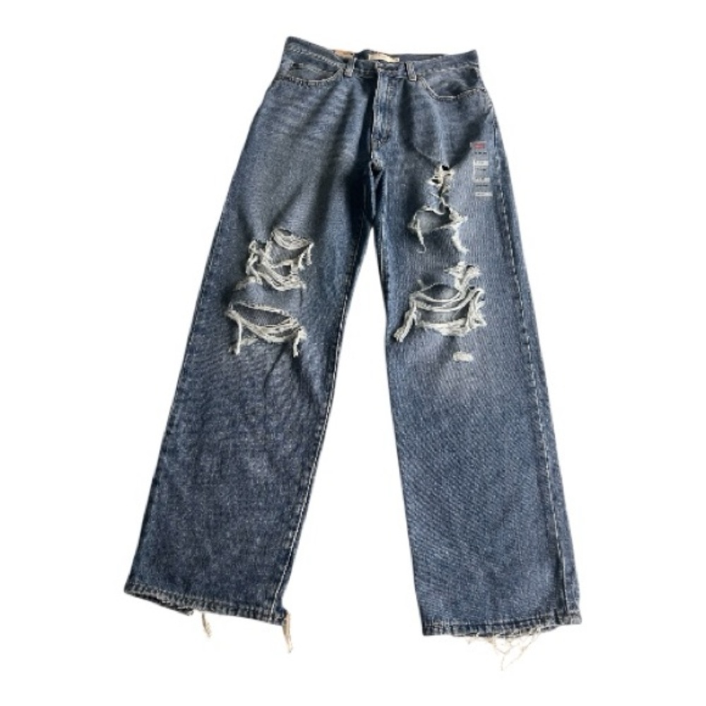Levi's '94 Baggy Distressed Denim Blue Jeans Women's Size 30. Brand new.